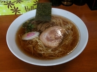 「中華そば（中盛り）+味玉ちゃしゅーごはん（￥600+￥200）」@らーめん 夢中の写真