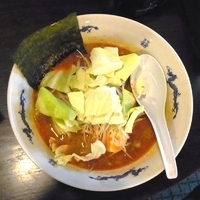 「地獄ラーメン一丁目ハーフ（麺半分）」@下町食堂 春屋の写真