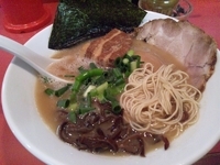 「豚そば・全部入り&替玉（和カレー）」@笑堂の写真