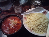 「辛味つけめん中盛り」@泪橋の写真