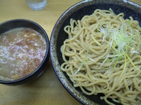 「辛肉四川醤味+太麺300g（850円）」@つけ麺 渡辺 本店の写真