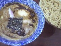 「あつもり+半肉盛り+味玉+つけ麺セット」@次念序の写真