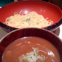 「つけ鴨、小（￥600）+カレー味（￥100）」@つけ鴨 鴨しん 梅田店の写真