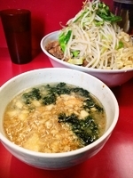 「春のつけ麺（大・あつもり）+豚増し」@ラーメン二郎 大宮店の写真