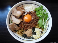 「カレー台湾まぜそば+ド肉」@麺屋 はなび 高畑本店の写真