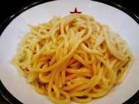 「つけ麺 750円（味玉はクーポン使用でサービス）」@らーめん ほしのの写真