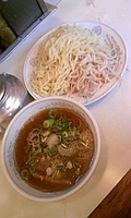 「つけ麺（醤油）500円」@つけめん処 みつばの写真
