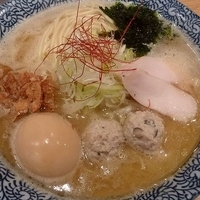 「純鶏白湯 大盛 （味玉トッピング）」@麺屋 一燈の写真
