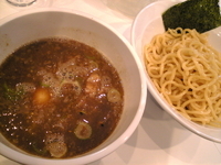 「魚プラスつけめん（800円）」@麺屋錦 新橋の写真