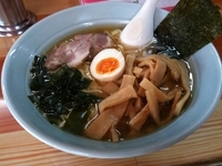 「ラーメン大盛り+メンマ（￥550+￥100+￥100）」@和風ラーメン 鼓の写真