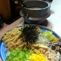 「奄美鶏麺風つけ麺（￥880）」@麺屋たけざわの写真