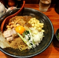 「まぜそば￥700大盛￥20 鶏ガラスープ」@武藤製麺所の写真