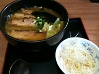 「チャーシューメン（900円）+刻みネギ（50円）」@麺屋 六文銭の写真