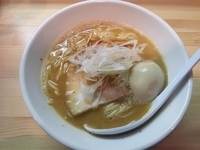 「【限定】豚骨魚介 ￥750+味玉 ￥100」@麺屋 彩香の写真