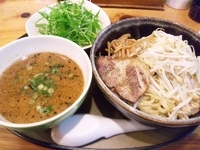 「つけめん・水菜」@焙煎RA-MENかれんと 川越市駅店の写真