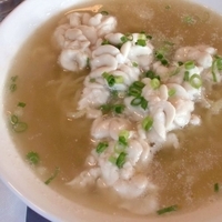 「白子のつゆそば」@串揚げ アンジュの写真