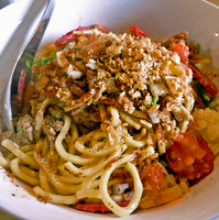 「ピザそばM（300g） ￥700（3/15～3/19日までの特別」@ajitoの写真