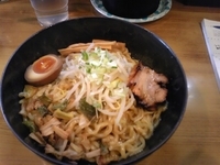 「辛し油そば +マーボ丼（ランチセット¥750）」@麺屋 帝旺の写真