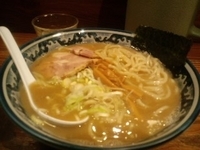 「ラーメン（太麺）大盛り」@らーめん木尾田の写真