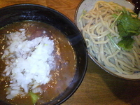 「辛スパイスカリーつけ麺（大盛）+味玉+チーズ」@つけ麺 R&Bの写真