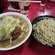 小つけめん（ヤサイ）+豚入（￥730+￥200）