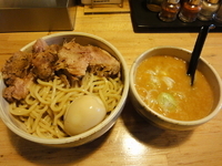 「焼豚濃厚味噌つけ麺+クーポン味玉  980円」@めん業一筋 善龍の写真