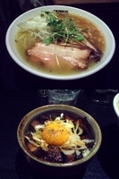 「『トリシオブットイメン 焼豚のせ+限定 カリカリ豚ごはん（￥95」@トリシオブットイメン 井の庄の写真