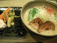 「豆乳玄菜麺席 （野菜5種盛付）」@Natural Style Noodle 玄菜院 〜風土〜の写真