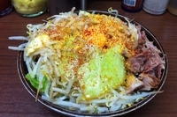 「まぜそば侍王」@横浜家系 侍 渋谷店の写真