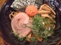 「明太子油ラーメン（大盛り）」@とんこつらーめんてっぺんの写真