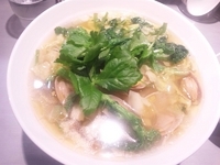 「【季節の中華そば】あさりと菜の花の春野菜タンメン￥800」@中華蕎麦 瑞山（ZUIZAN）の写真