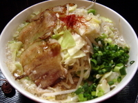 「醤五郎ラーメン塩750円+大盛150g100円+野菜ちょっとまし」@醤五郎の写真