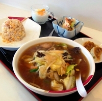 「野菜麺 （チャーハンのランチセット）」@チャイナレストラン 珉珉の写真