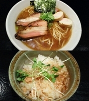 「パキパキ中華そば+あんかけめし」@トリシオブットイメン 井の庄の写真