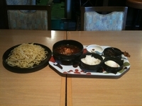 「つけ麺 魔海炎（700円+大盛100円）」@彩亜人の写真