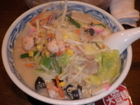 「春限定タンメン（780円）大盛無料」@北海道らーめん 魚らん坂 両国店の写真