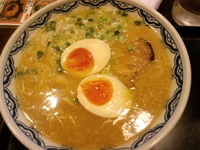 「味付玉子めん」@博多屋台 豚がんちゃん 船橋店の写真