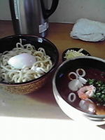 「限定 カレーつけ麺」@MENYA 食い味の道有楽の写真