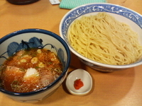 「つけめん+サービスゆず唐辛子」@中華そば 青葉 錦糸町店の写真