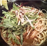 「トムヤムら～めん（黒）950円」@アジアンヌードル展の写真