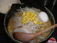 「特味噌ラーメン・こってり（900円）サービスライス（0円）」@げんまんの写真