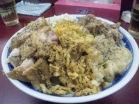 「汁なし（小）+ほぐし豚 ￥880」@らーめん豚喜 川口店の写真