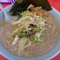 「ネギラーメン（590）+大盛（100） 「麺硬め アブラ多め」」@ラーメンショップ 結城東店の写真