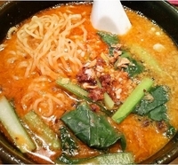 「タンタン麺とチャーハンのセット（1000円）」@美食中華 泰山 柏店の写真