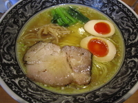 「塩ラーメン+味玉」@中村屋@WeST PArK CaFE shimokitazawaの写真