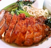 「排骨麺（豚ロース肉揚げそば）1050円」@中国料理 麗園の写真