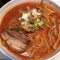 「韓流味噌の激辛らーめん 1000円」@めんや 昭和の写真