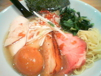 「特製純鶏ホタテ塩ラーメン/麺カタメ（￥1000/通常）」@三代目麺処 「まるは」極 船橋店の写真