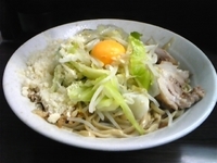 「大ラーメン+汁無し+チーズ」@ラーメン二郎 横浜関内店の写真