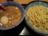 「濃厚コクつけ麺+味玉」@汁麺屋 胡座の写真